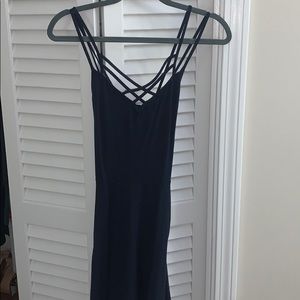 Hollister Cross-strap Navy Dress